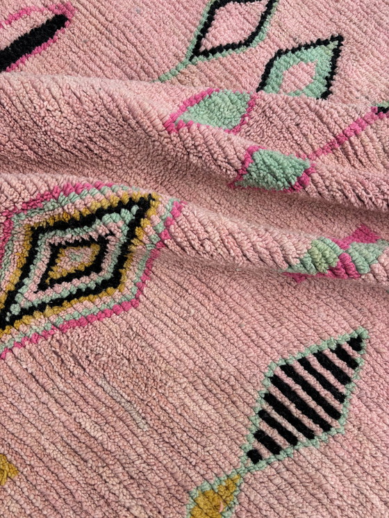 Image 1 of Pink Moroccan Wool Rug 