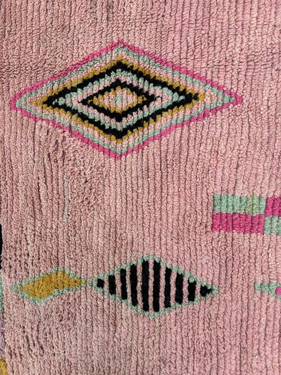 Image 1 of Pink Moroccan Wool Rug 