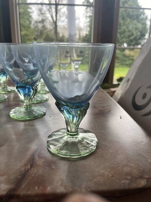 8x Vintage glasses