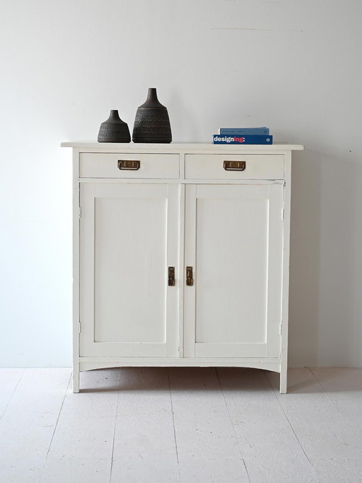 White Deco Sideboard