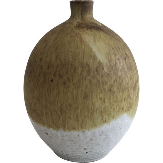 Image 1 of Vintage stoneware soliflore vase by Edouard Chapallaz, Switzerland 1950