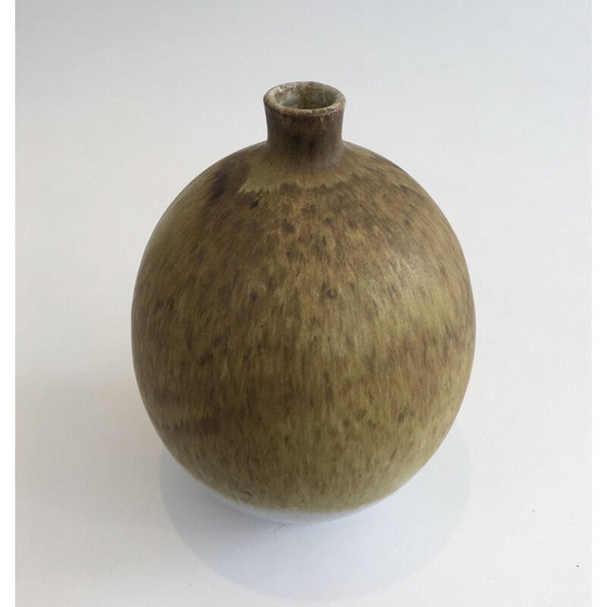 Image 1 of Vintage stoneware soliflore vase by Edouard Chapallaz, Switzerland 1950