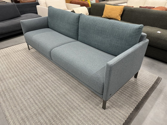 Image 1 of Rolf Benz Cara l220 Design sofa Blue gray fabric