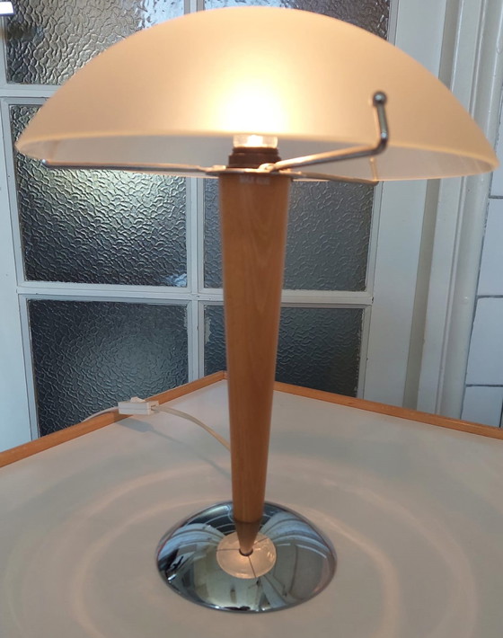 Image 1 of Lampe de table vintage à champignon