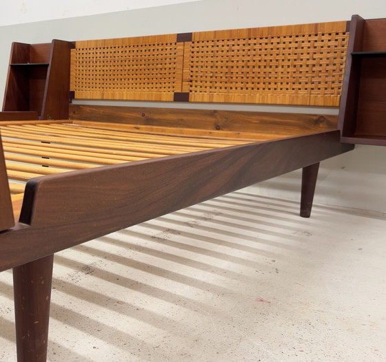 Image 1 of Danish Double Bed By Hans Wagner For Getama, 1964.