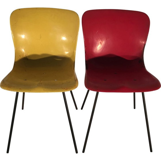 Image 1 of Coppia di sedie Pagholz vintage modello 1507, 1950