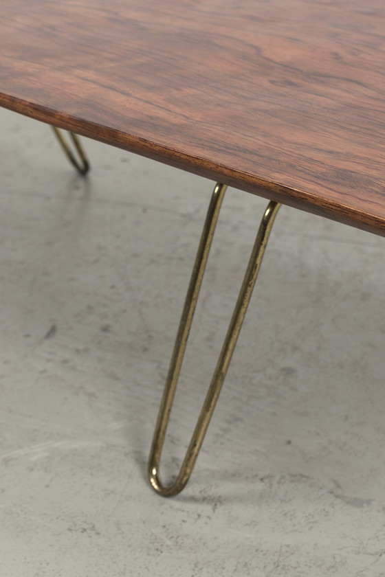 Image 1 of Table basse vintage en tronc d'arbre