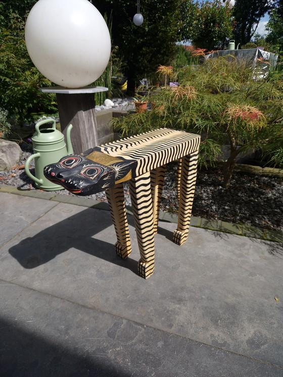 Image 1 of Chat vintage en bois