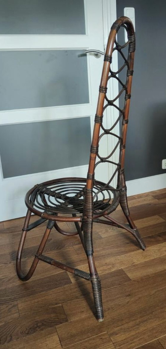 Image 1 of Mid century bamboo chair Trio Noordwolde