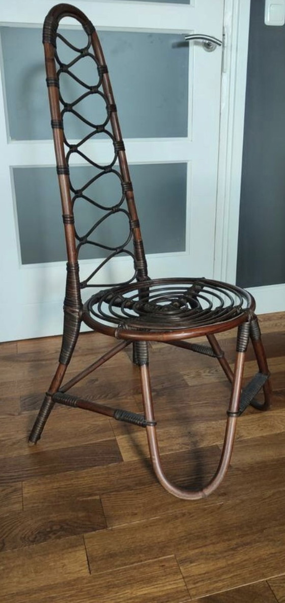 Image 1 of Mid century bamboo chair Trio Noordwolde