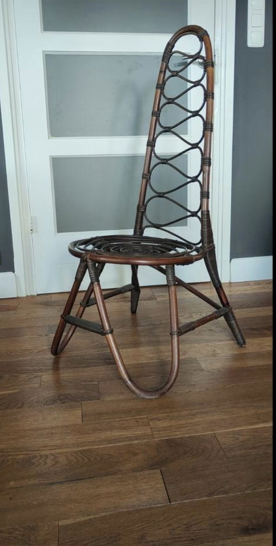 Image 1 of Mid century bamboo chair Trio Noordwolde