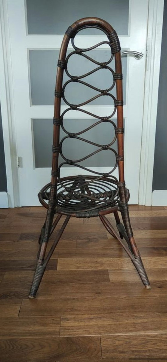 Image 1 of Mid century bamboo chair Trio Noordwolde