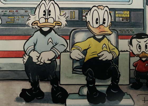 Image 1 of Patrick Block: "Duck Trek." Signed And Numbered.