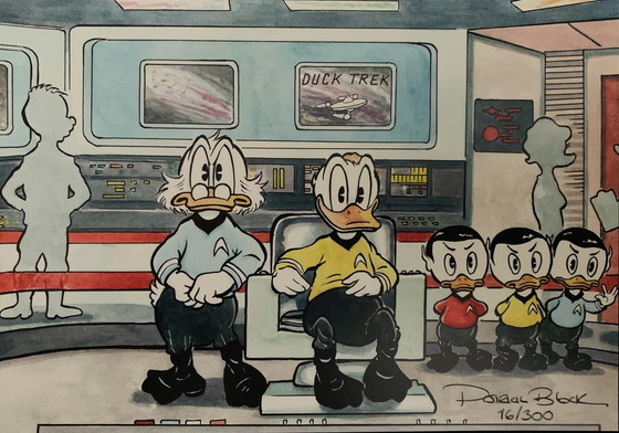 Image 1 of Patrick Block: "Duck Trek." Signed And Numbered.