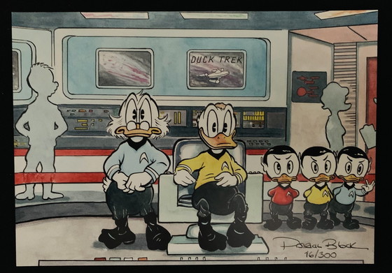 Image 1 of Patrick Block: "Duck Trek." Signed And Numbered.