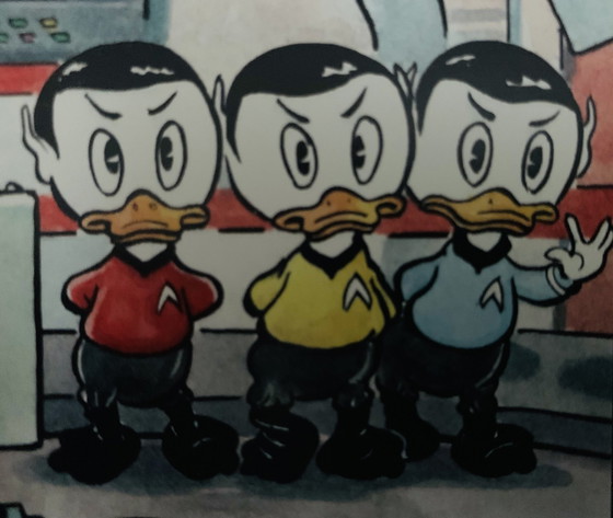 Image 1 of Patrick Block: "Duck Trek." Signed And Numbered.