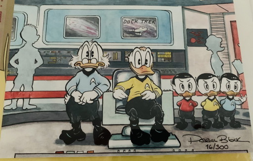 Patrick Block: "Duck Trek." Signed And Numbered.