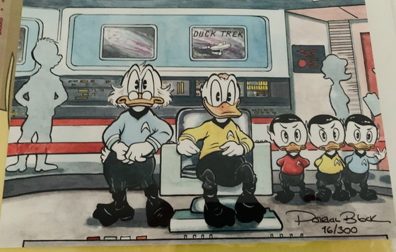 Image 1 of Patrick Block: "Duck Trek." Signed And Numbered.