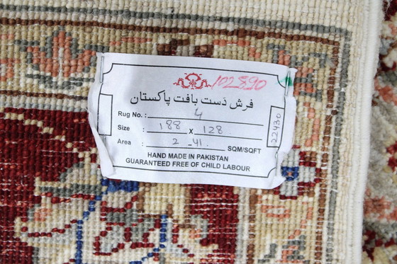 Image 1 of Original hand-knotted Ziegler carpet 188 X 128 Cm Top condition