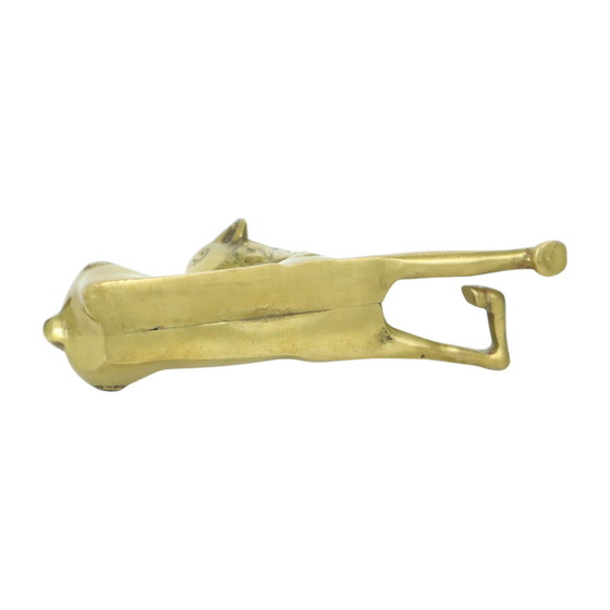 Image 1 of Figurine Brass Reclining Deer Sarreid Ltd