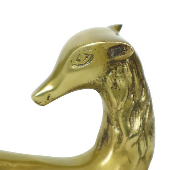 Image 1 of Figurine Brass Reclining Deer Sarreid Ltd