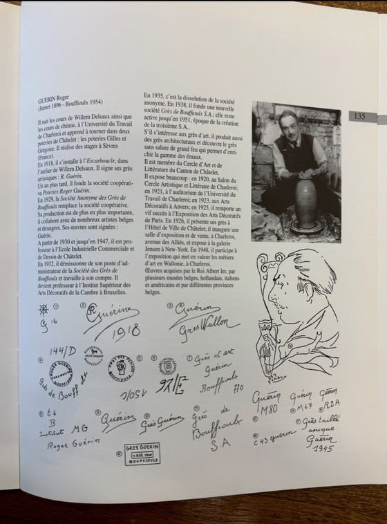 Image 1 of Roger Guérin - Jarrón Art Déco 43 cm