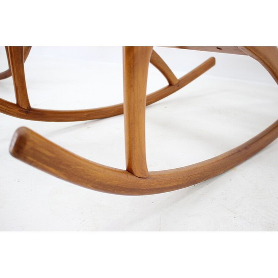Image 1 of Pair of vintage beechwood rocking chairs by Uluv, Czechoslovakia 1960s