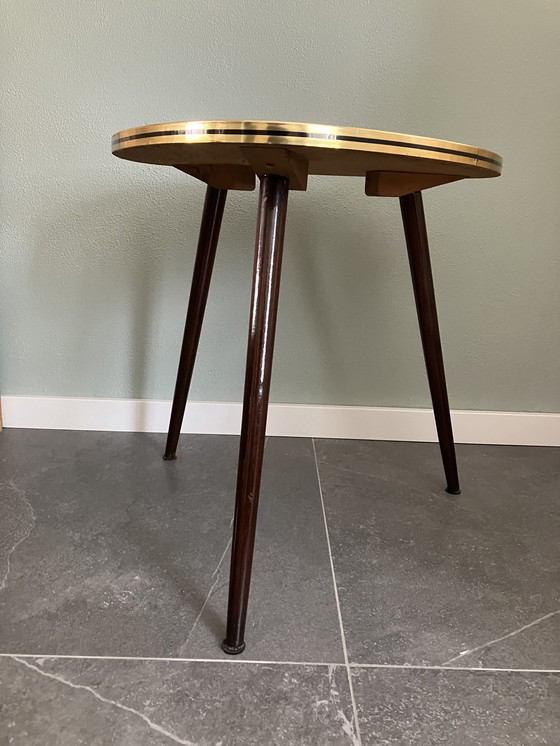 Image 1 of Vintage Tri-Pot Flower Table Or Side Table With Formica Top