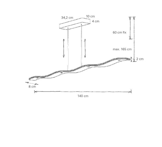 Image 1 of Escale fluid 2.0 Lampe suspendue