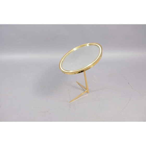 Image 1 of Vintage iron and glass dressing table mirror by Vereinigte Werkstätten for Collection Ateliers Unis, Germany 1959