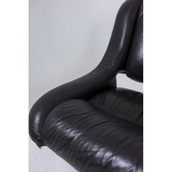 Image 1 of RIMA vintage leather and metal lounge set, Italy, 1970