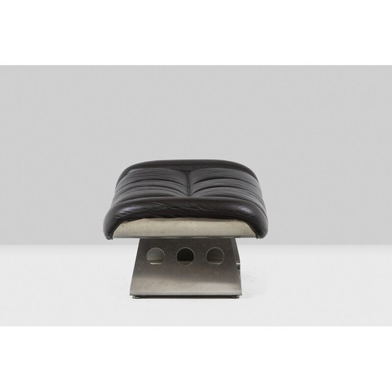 Image 1 of RIMA vintage leather and metal lounge set, Italy, 1970