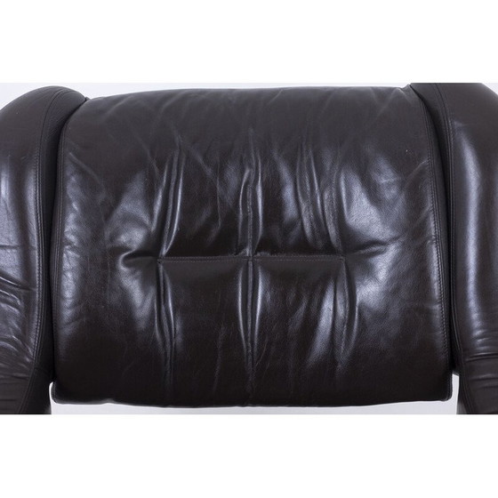 Image 1 of RIMA vintage leather and metal lounge set, Italy, 1970