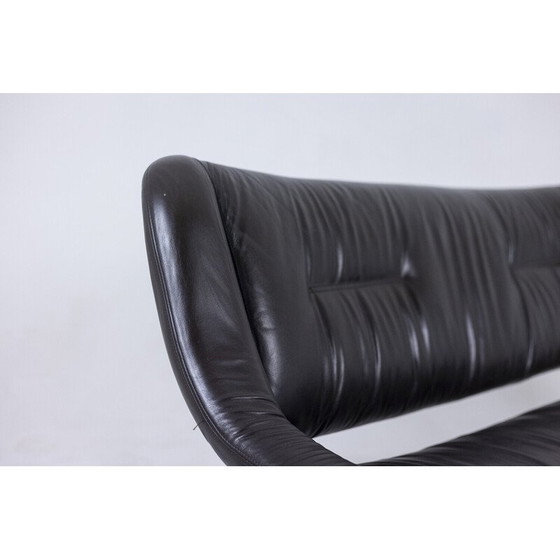 Image 1 of RIMA vintage leather and metal lounge set, Italy, 1970