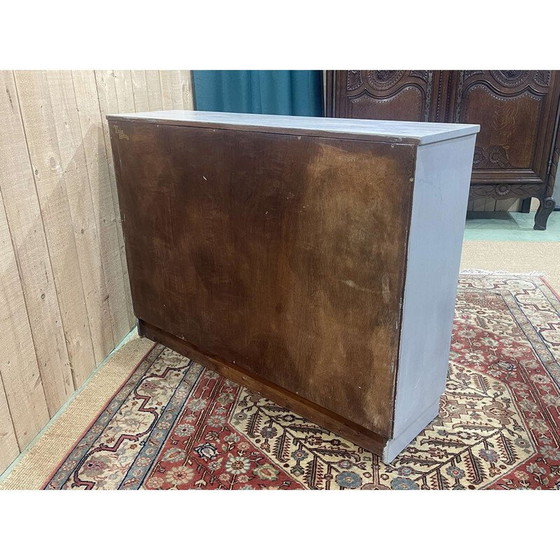 Image 1 of Vintage wooden showcase with sliding doors