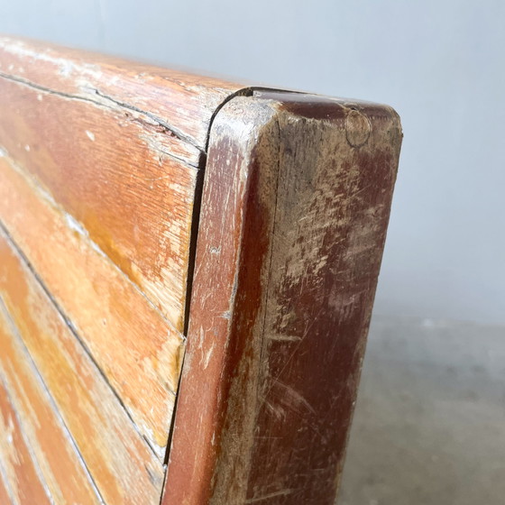 Image 1 of Antique French train bench