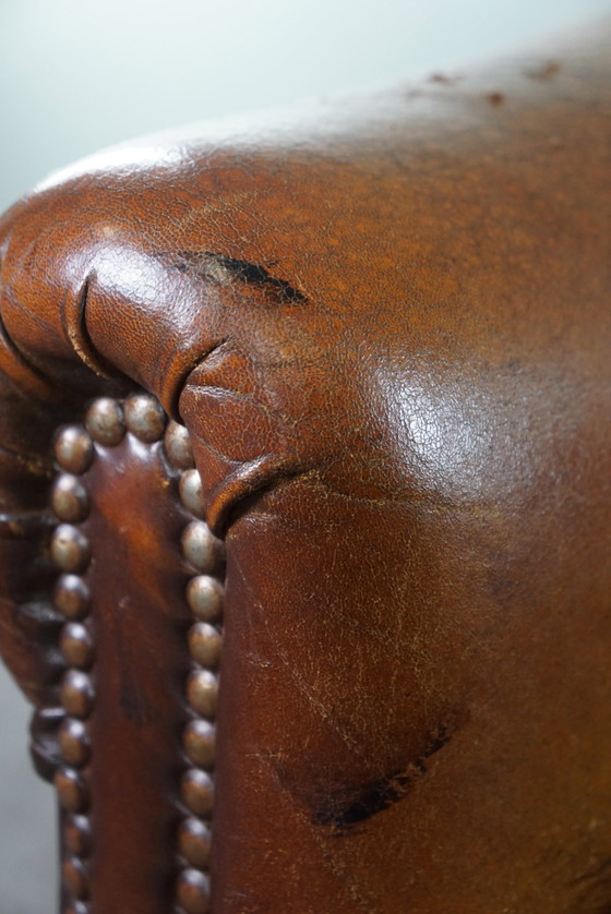Image 1 of Vintage sheep leather club chair