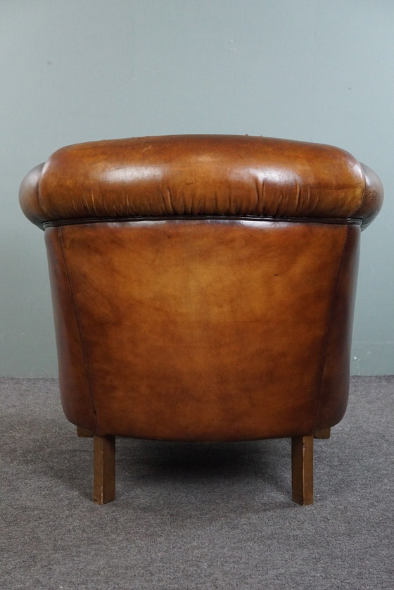 Image 1 of Vintage sheep leather club chair