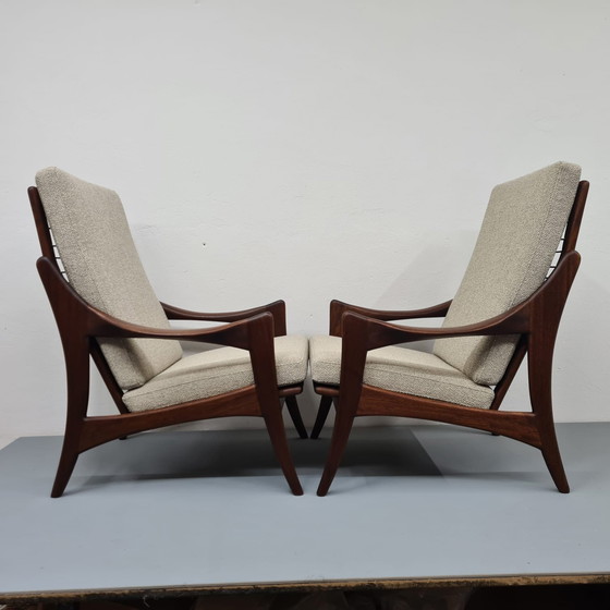 Image 1 of 2x Gelderland The Star Teak Armchairs