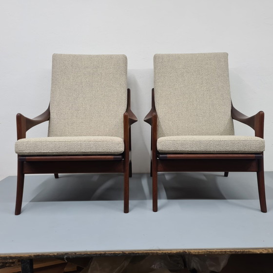 Image 1 of 2x Gelderland The Star Teak Armchairs