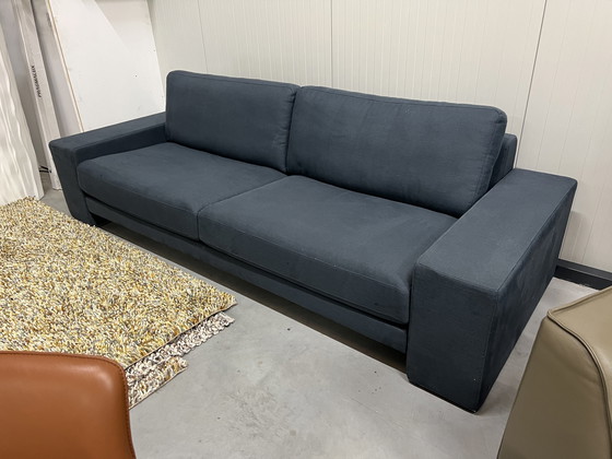 Image 1 of Rolf Benz Ego 4 seater sofa Blue fabric