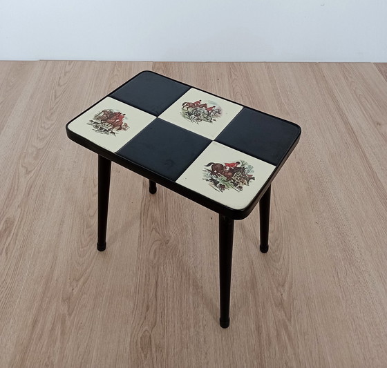 Image 1 of sixties side table, plant table