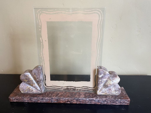 Art Deco 1930s Photo Frame On Marble French