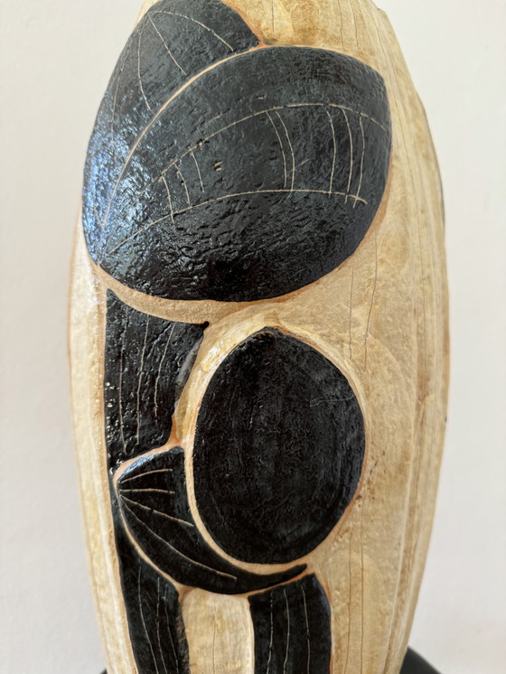 Image 1 of Rare 'Lotus' Xxl Noomi Backhausen Vase, Søholm, Stoneware/Ceramic, Danish Vintage, Handmade, Ceramic Art, 1960S