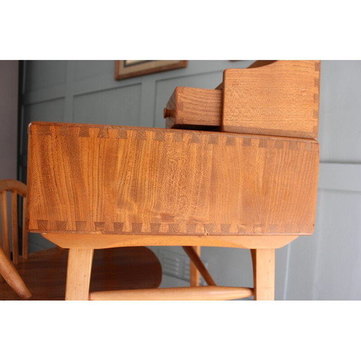 Mid century desk and chair by Lucian Ercolani for Ercol, 1965