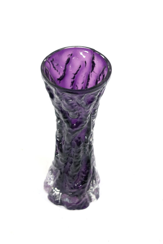 Image 1 of Kurt Wokan For Ingrid Glass Glass Vase Vintage