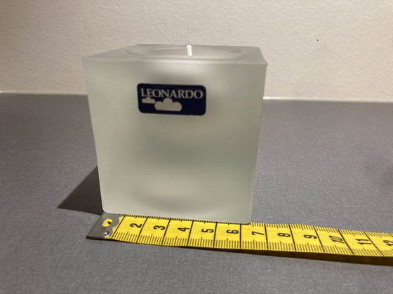 Image 1 of Tea Light Holder From Frosted Glass, Brand Leonardo