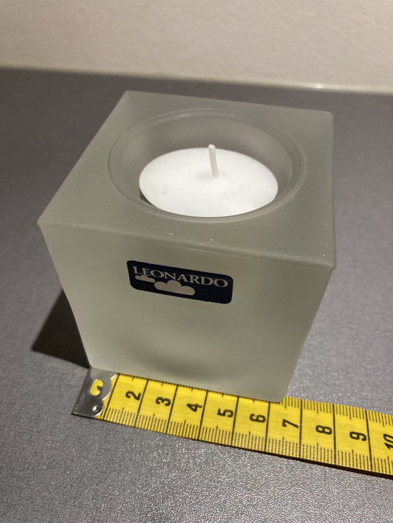 Image 1 of Tea Light Holder From Frosted Glass, Brand Leonardo