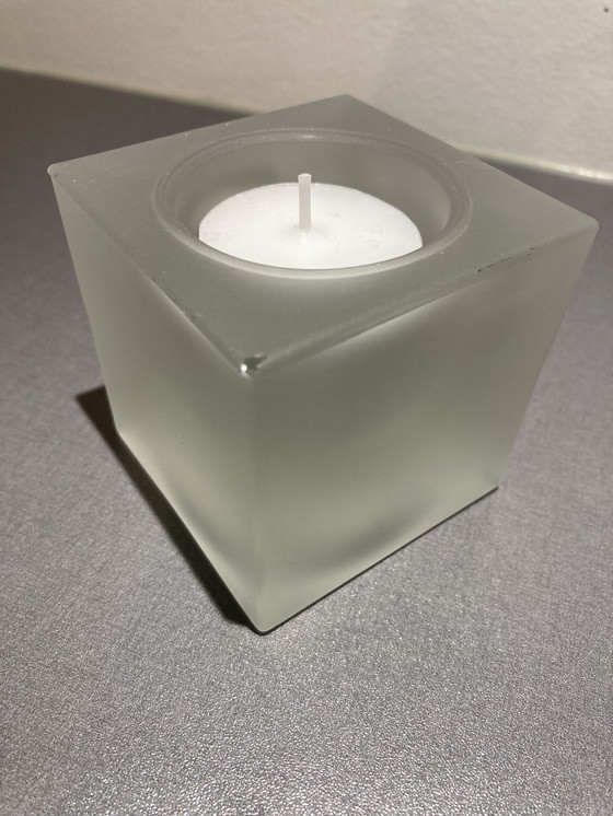 Image 1 of Tea Light Holder From Frosted Glass, Brand Leonardo