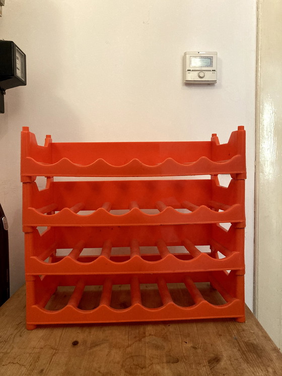 Image 1 of Space age Wine Rack in Orange